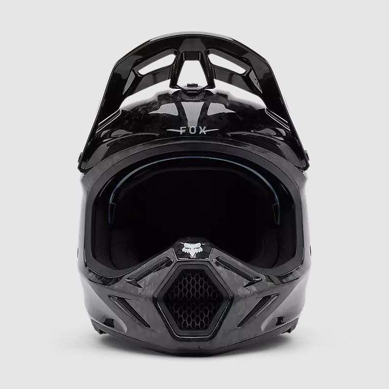Fox Racing V3 RS Carbon Solid MX Helmet